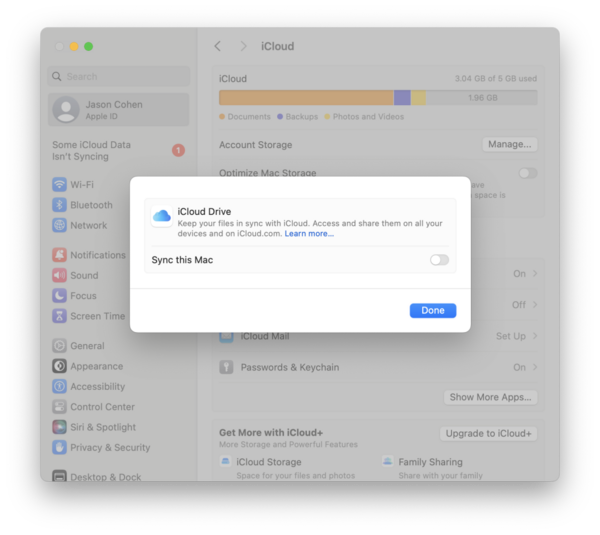 Các nguyên nhân chính dẫn đến tình trạng iCloud không đồng bộ trên MacBook