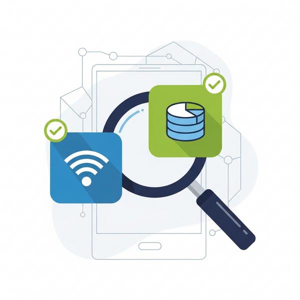 Kiểm tra kết nối và dung lượng thiết bị trước tiên