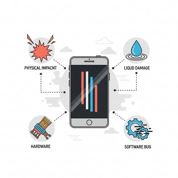 Tại sao màn hình iPhone tự nhiên bị sọc? Tổng hợp nguyên nhân