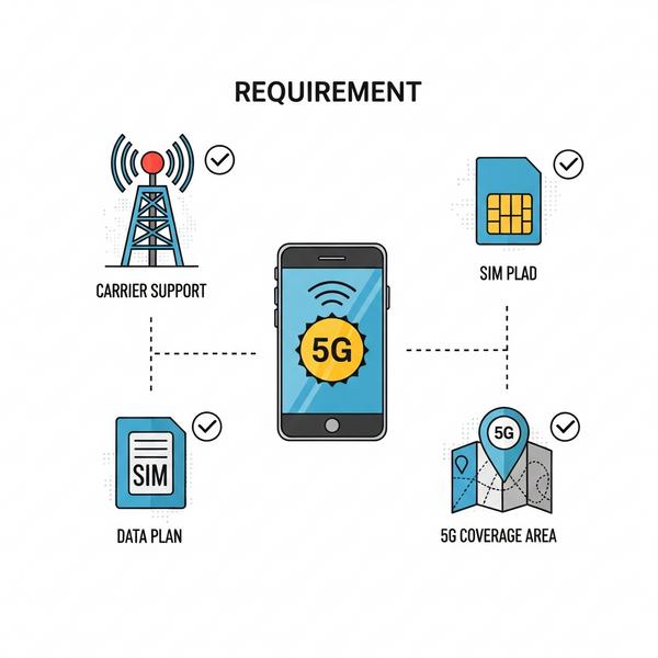 Điều kiện cần thiết để sử dụng 5G trên iPhone là gì?