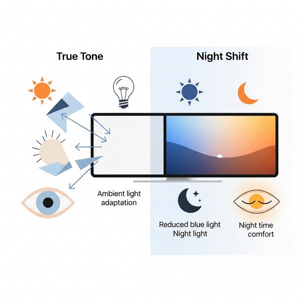 Lợi ích khi sử dụng True Tone và Night Shift